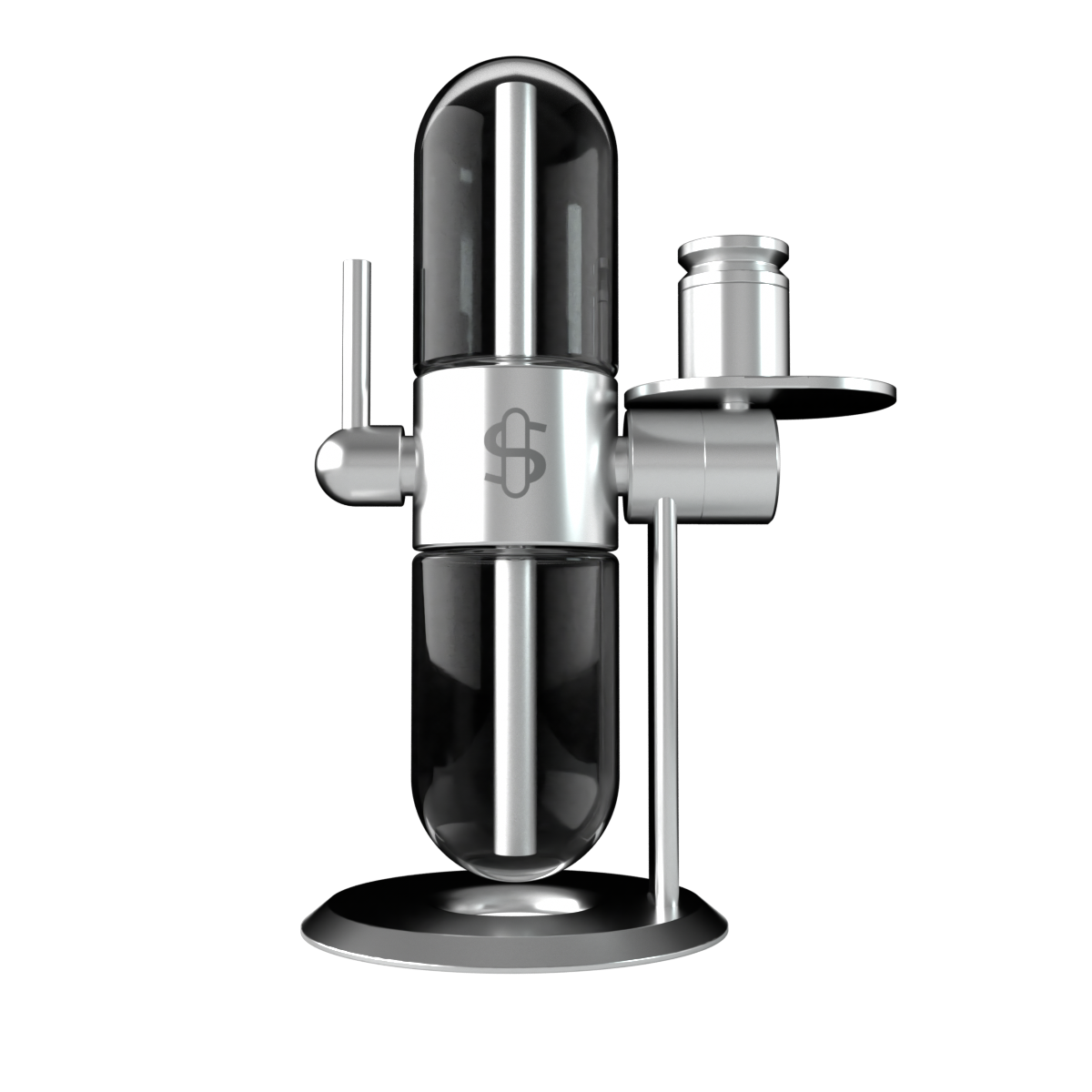 Stündenglass gravty Infuser Limited Edition Silber poliert Schatten