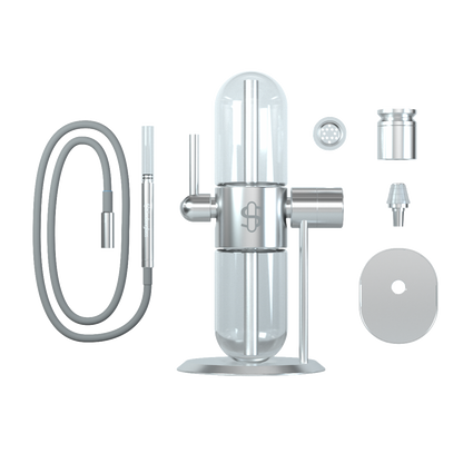 Stündenglass gravty Infuser Limited Edition Silber poliert Lieferumfang