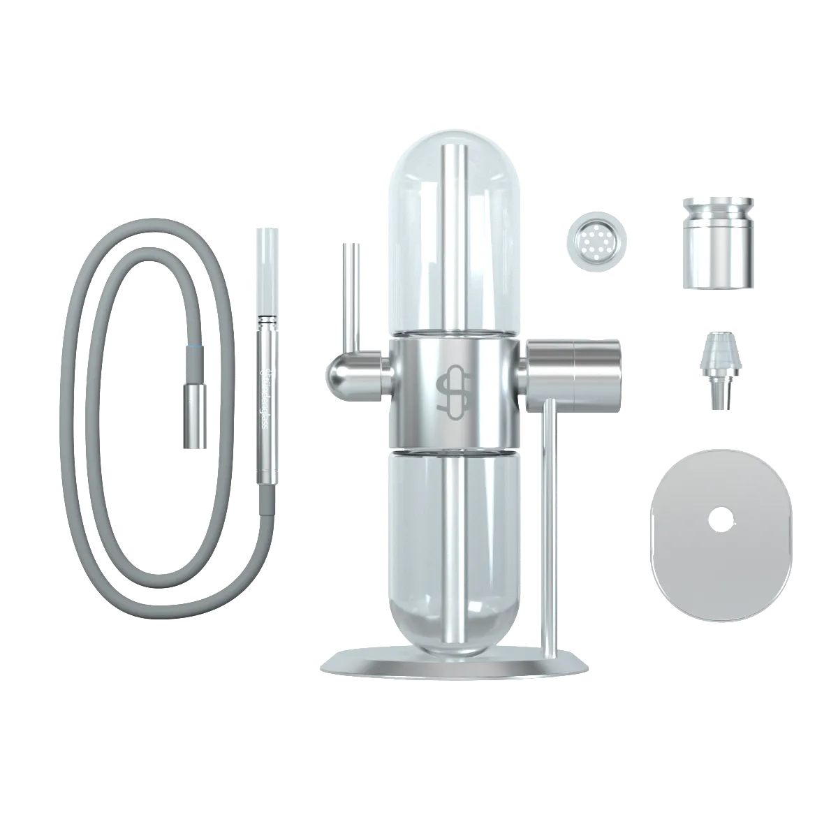 Stündenglass gravty Infuser Limited Edition Silber poliert Lieferumfang