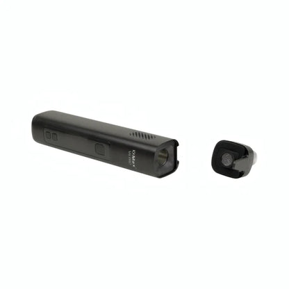 XMax V4-Pro Vaporizer in schwarz liegend Füllkammer offen