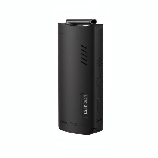 XVape Fog Pro Kräuterverdampfer schräg stehend Display angeschaltet